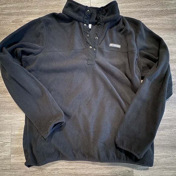 Columbia brand black fleece pull over - Picture 1 of 4